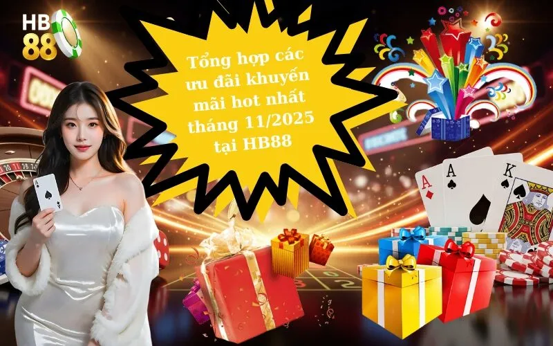 Tổng hợp các ưu đãi khuyến mãi hot nhất tháng 112025 tại HB88